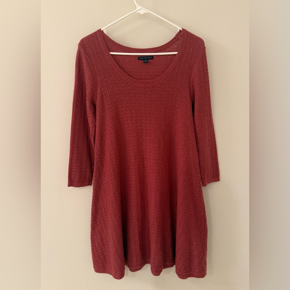 American Eagle Outfitters Coral Knit Sweater